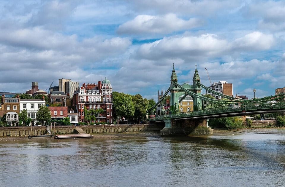 Hammersmith Bridge built 1827.