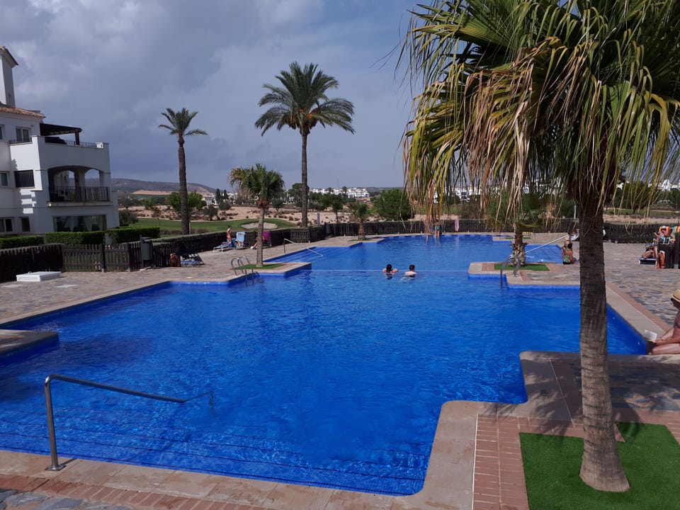 lovely  swimming pool  just a short walk from the apartment 