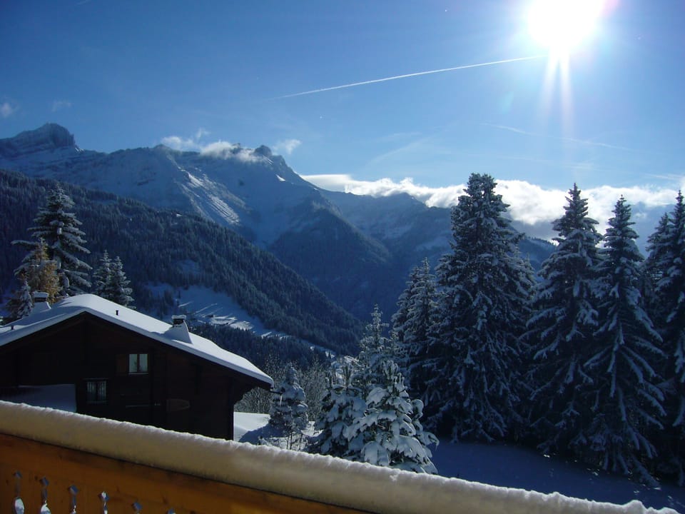 View from chalet balcony