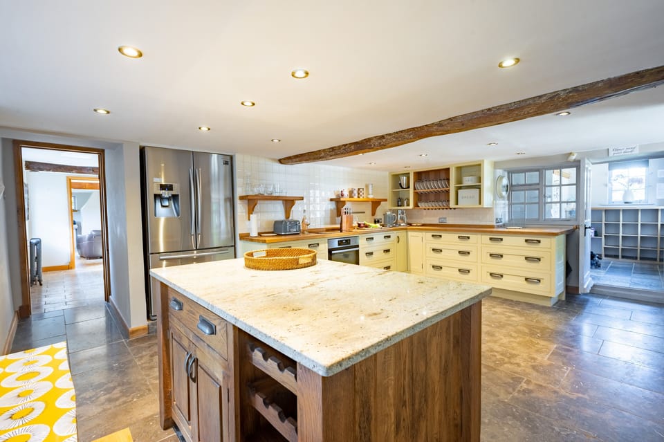 Ground floor: Large, well equipped kitchen with an island
