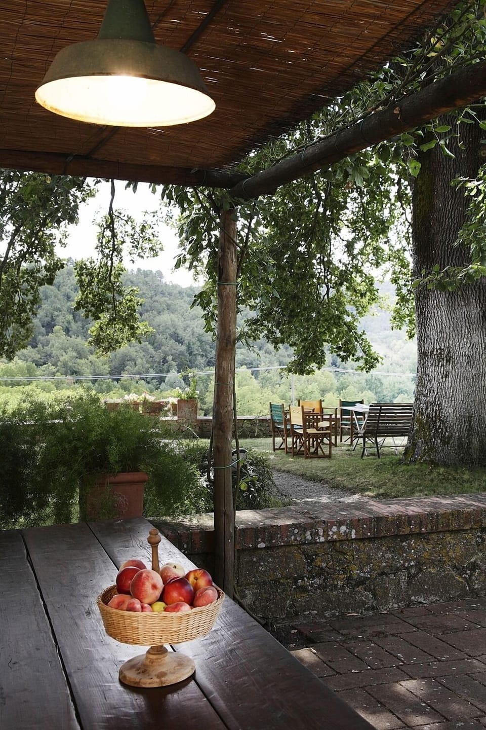 Outdoor dining area