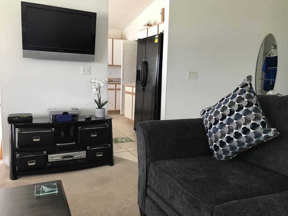 Comfortable seating to watch the Tv.