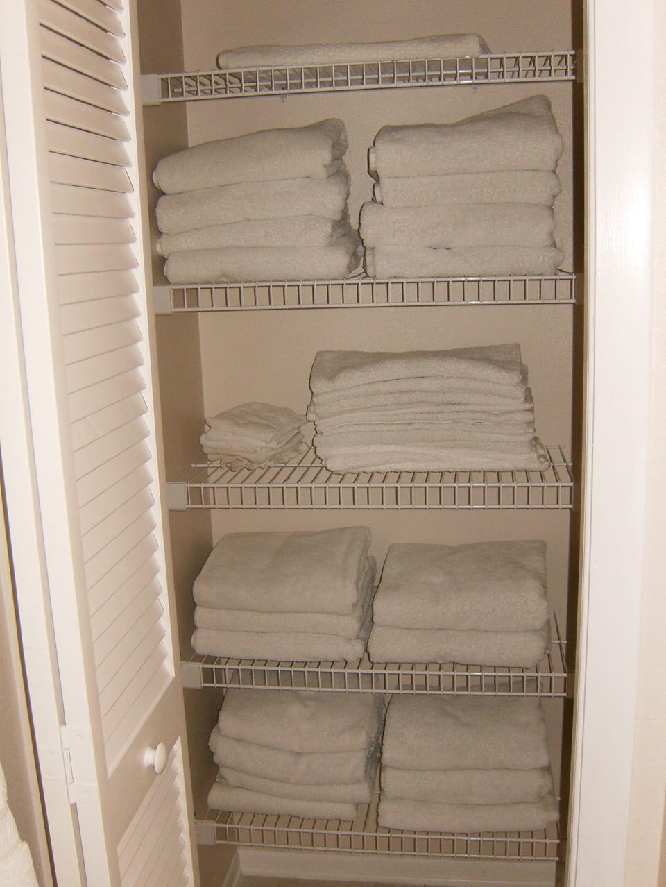 Plenty of towels for guest use