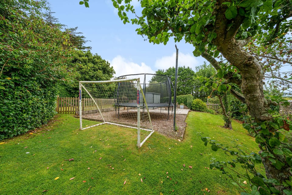 Albury House, Charmouth: With goal posts, and a trampoline, there is plenty to occupy everyone