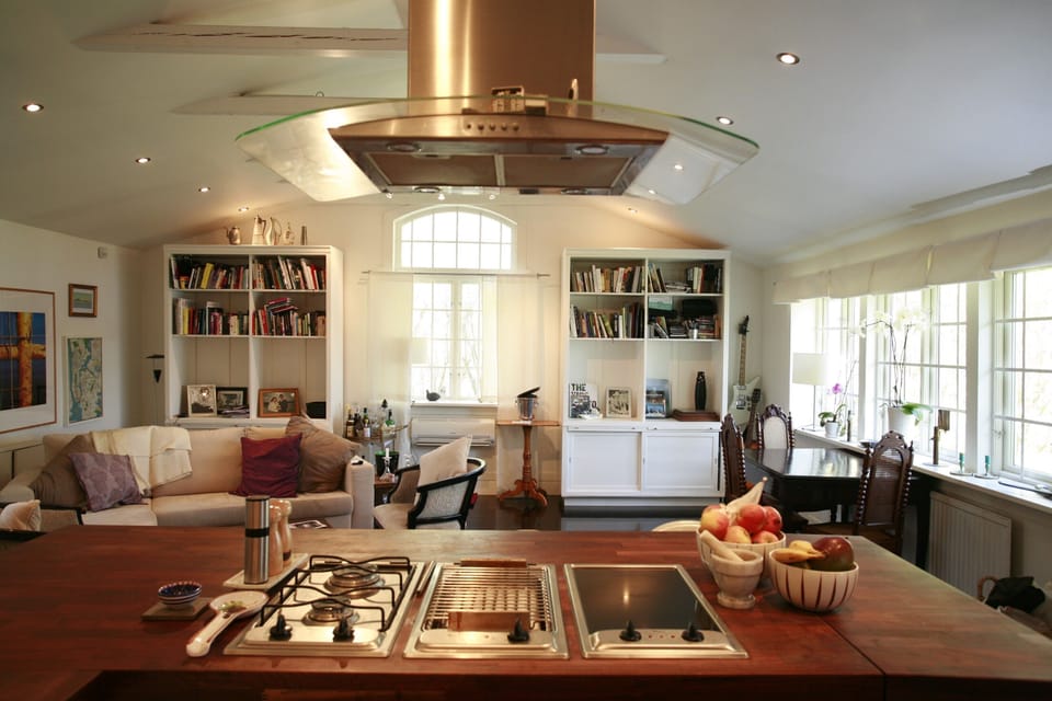 view from stove