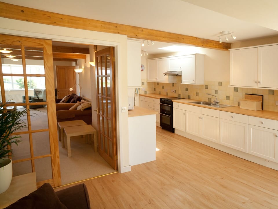 View from the Open Plan Sitting Room Adjoining Kitchen - chat and relax