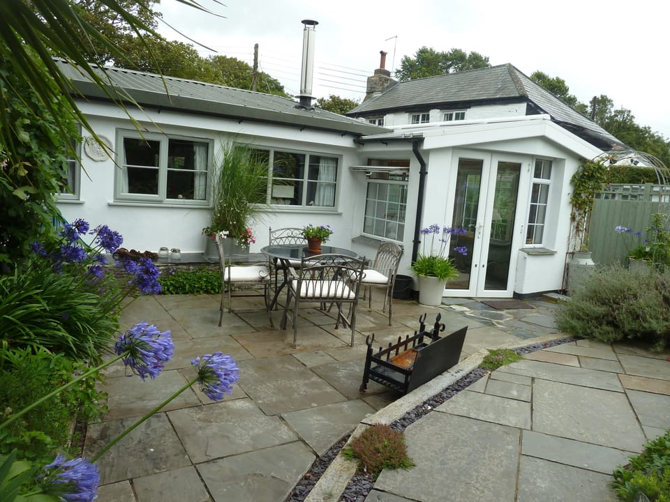Private, sunny garden