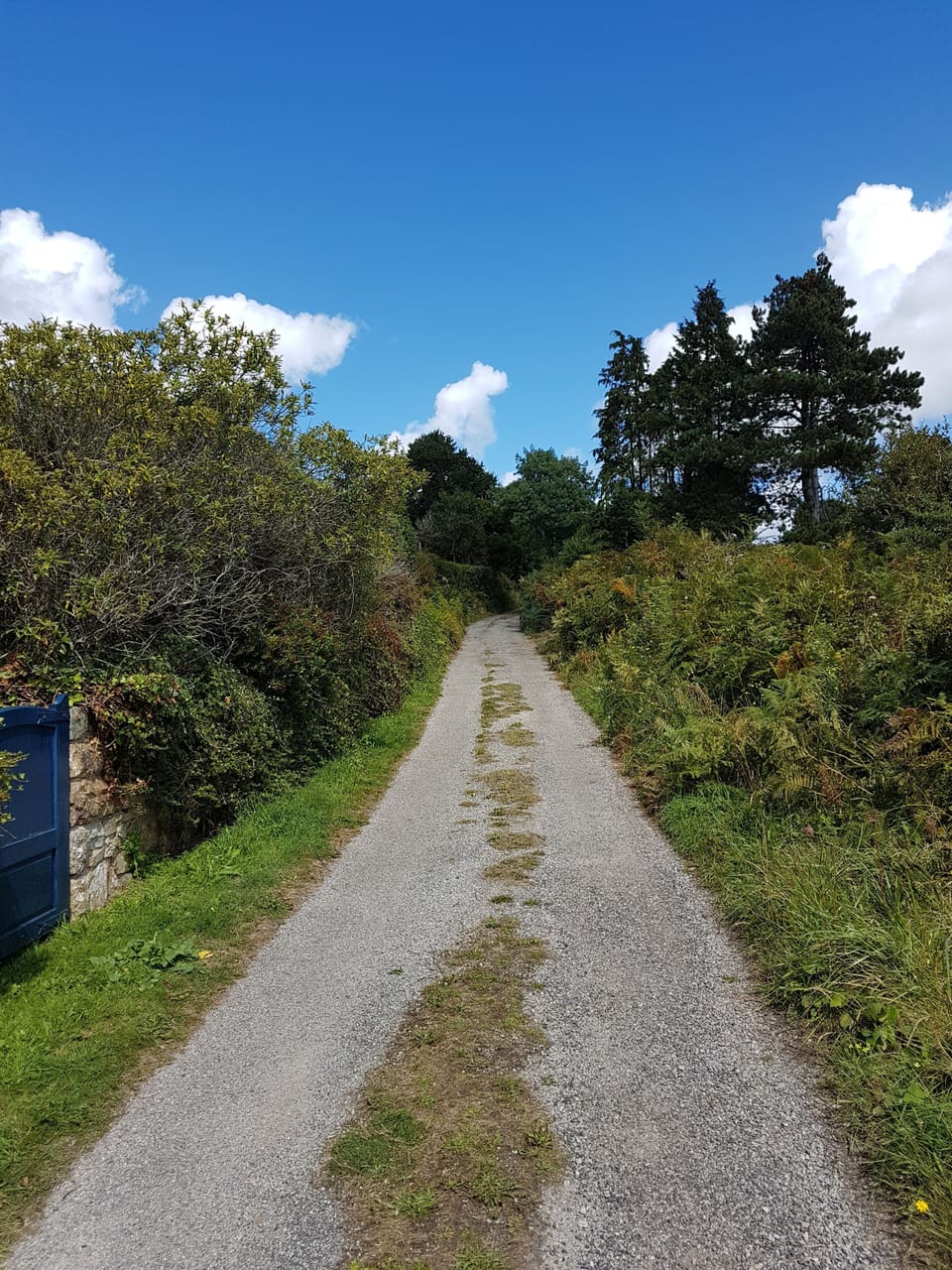 Lane from the beach to the house