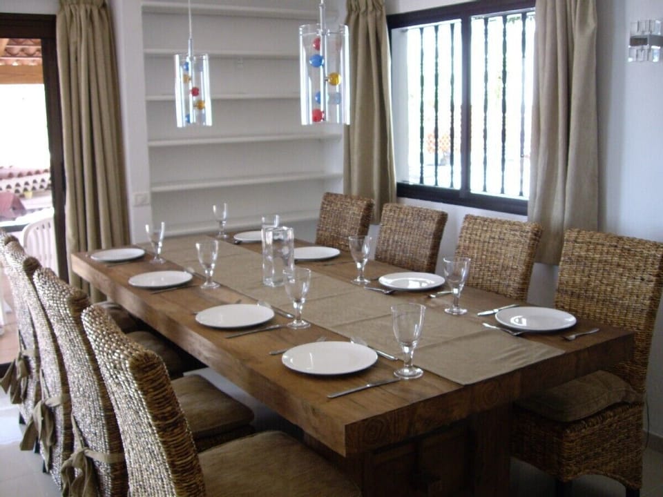 8 Seat Internal Dining Area with Sea/Pool View