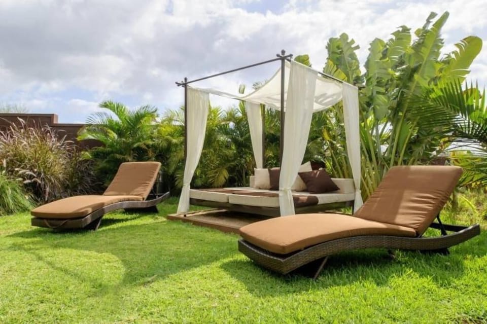 Garden bed & sunloungers