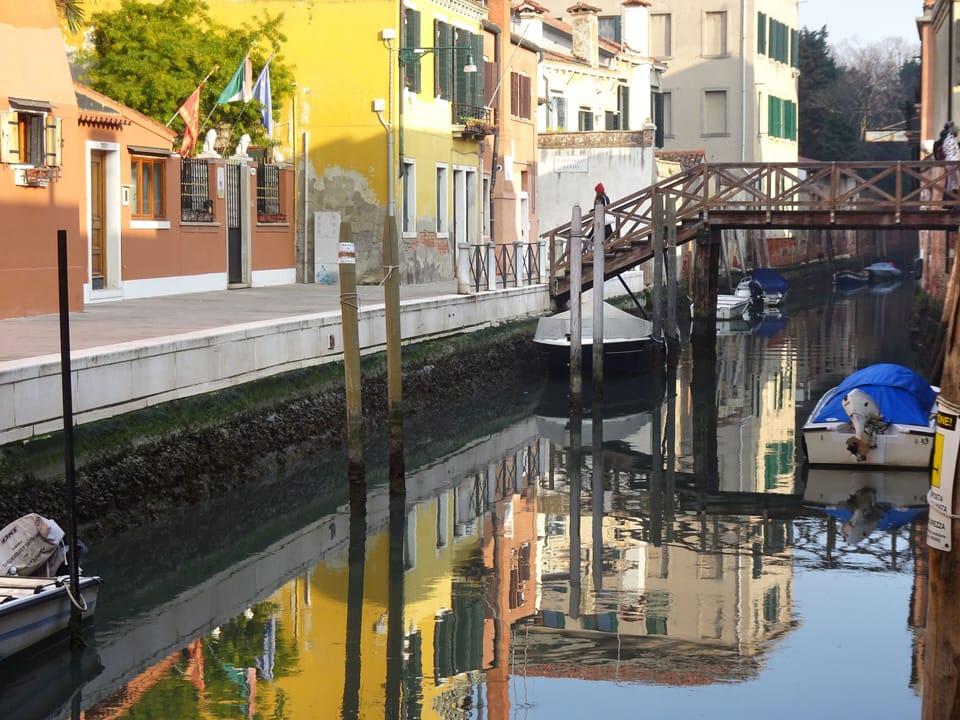 Rio del Battello in front of our building