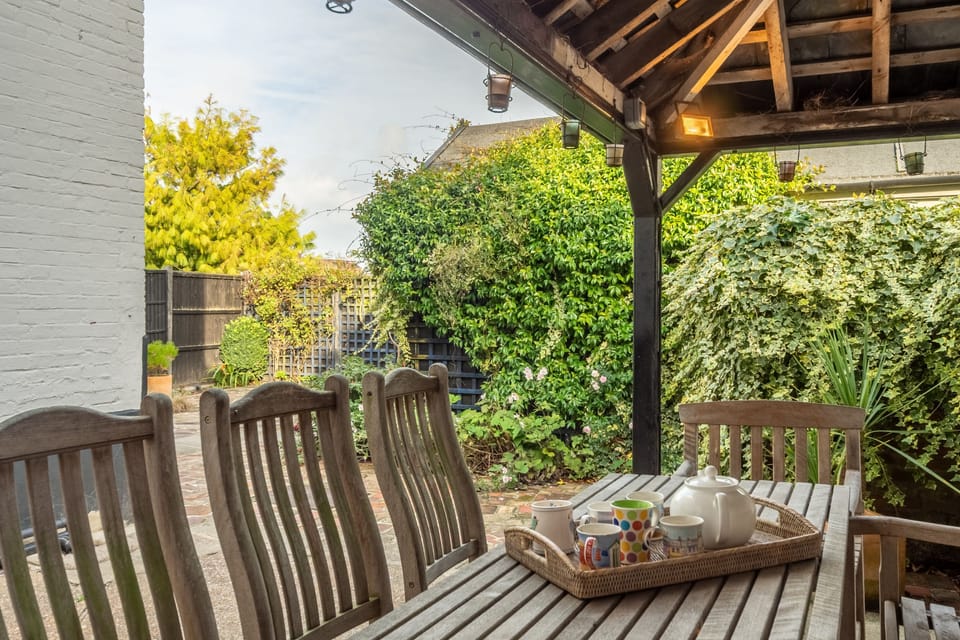 Covered dining area