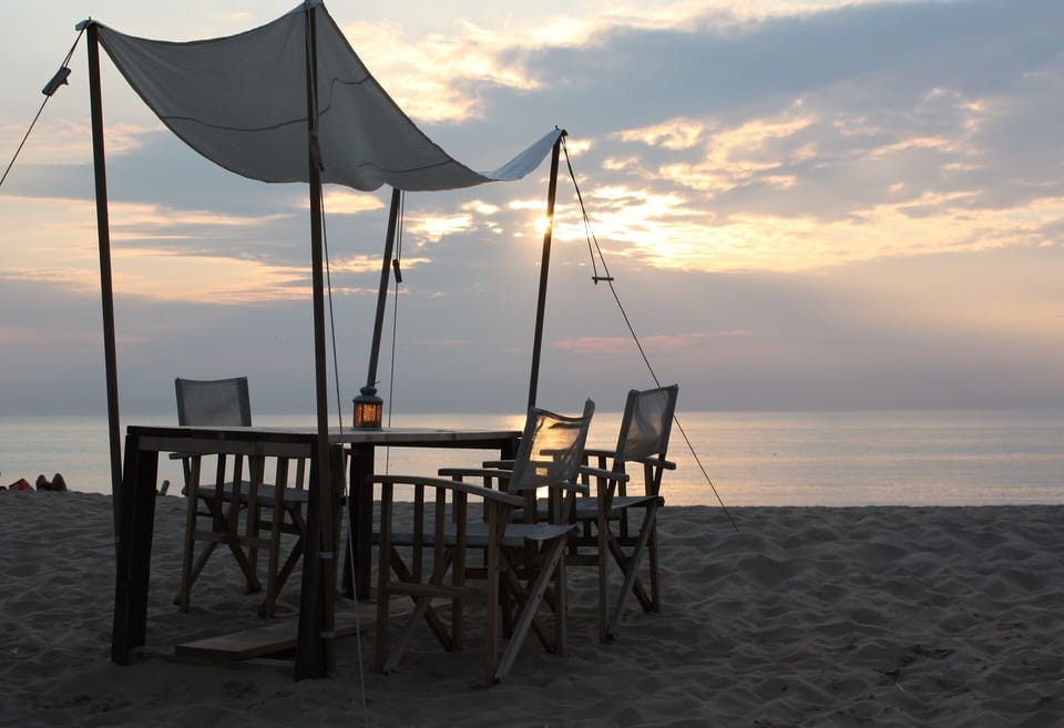 the beach