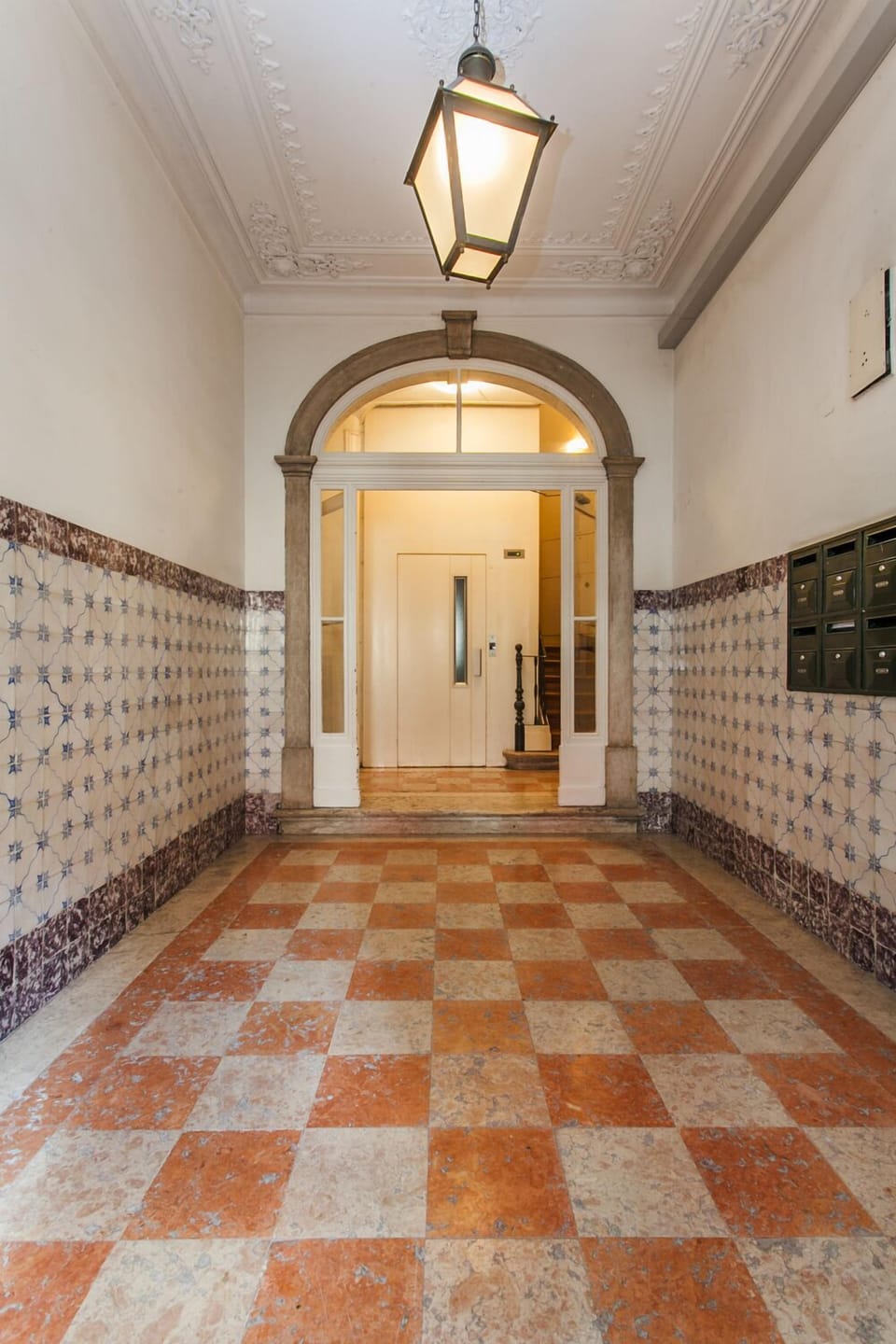Entrance hall to the building 