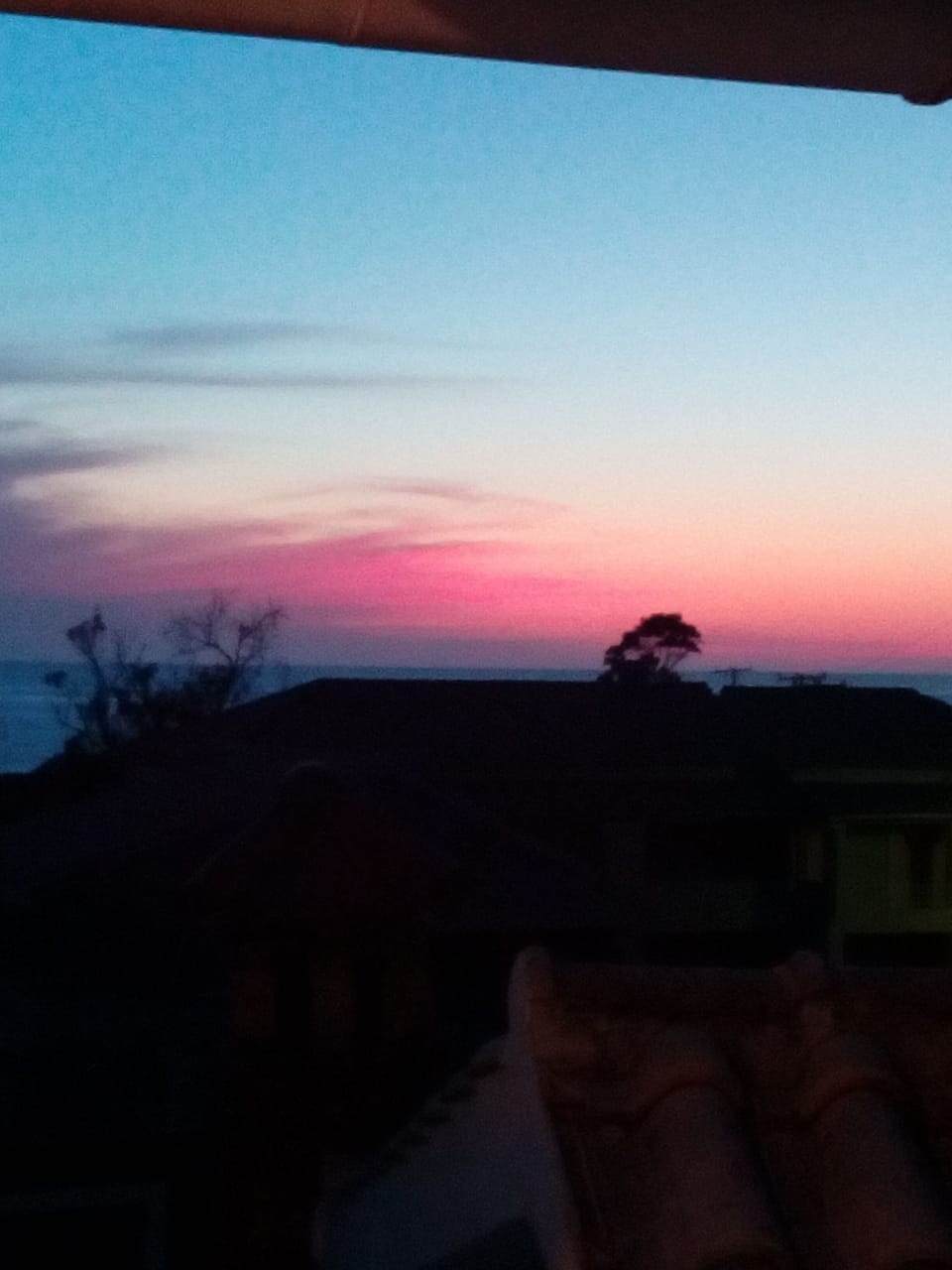 Sunset from the balcony