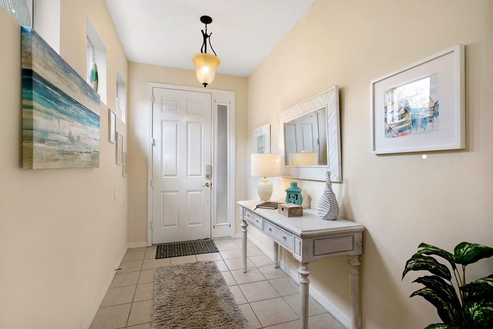 Entrance and Hallway (Foyer) to our home