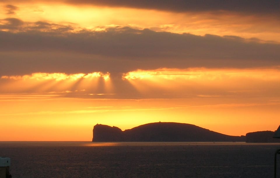 One of many superb sunsets
