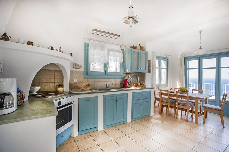 kitchen and dining space