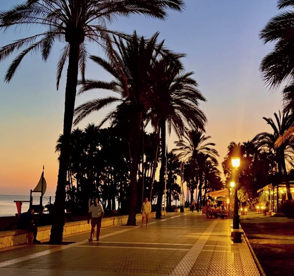 San Pedro Paseo at night