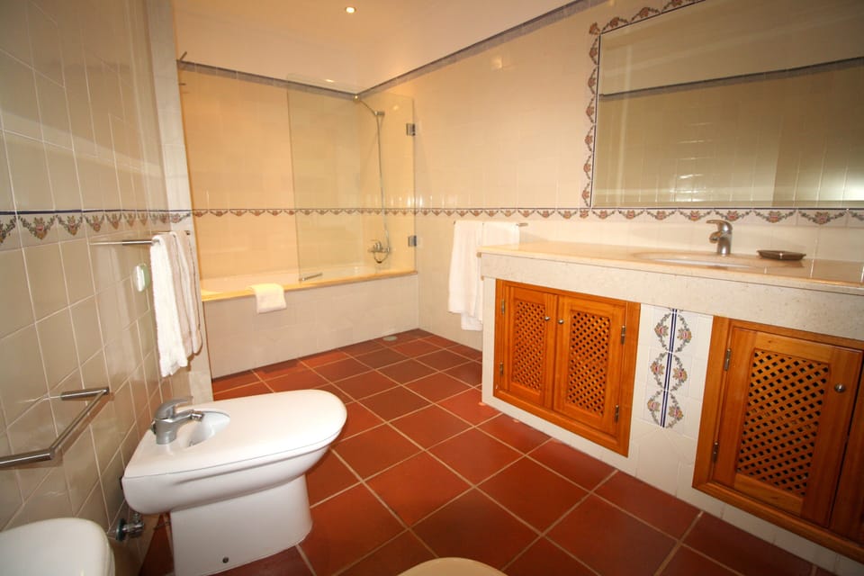 En-suite bathroom for Master Bedroom has bath, shower, bidet and toilet