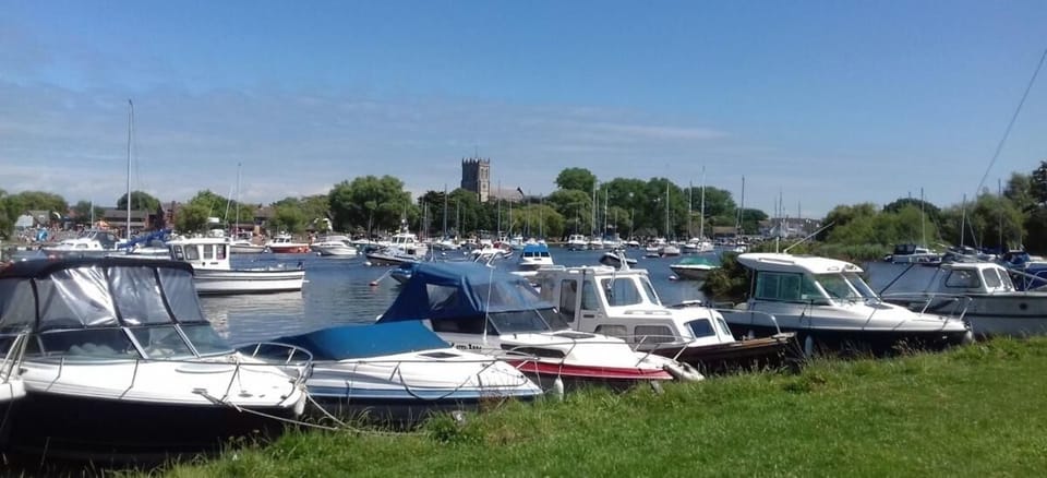 Priory from opposite side of the river