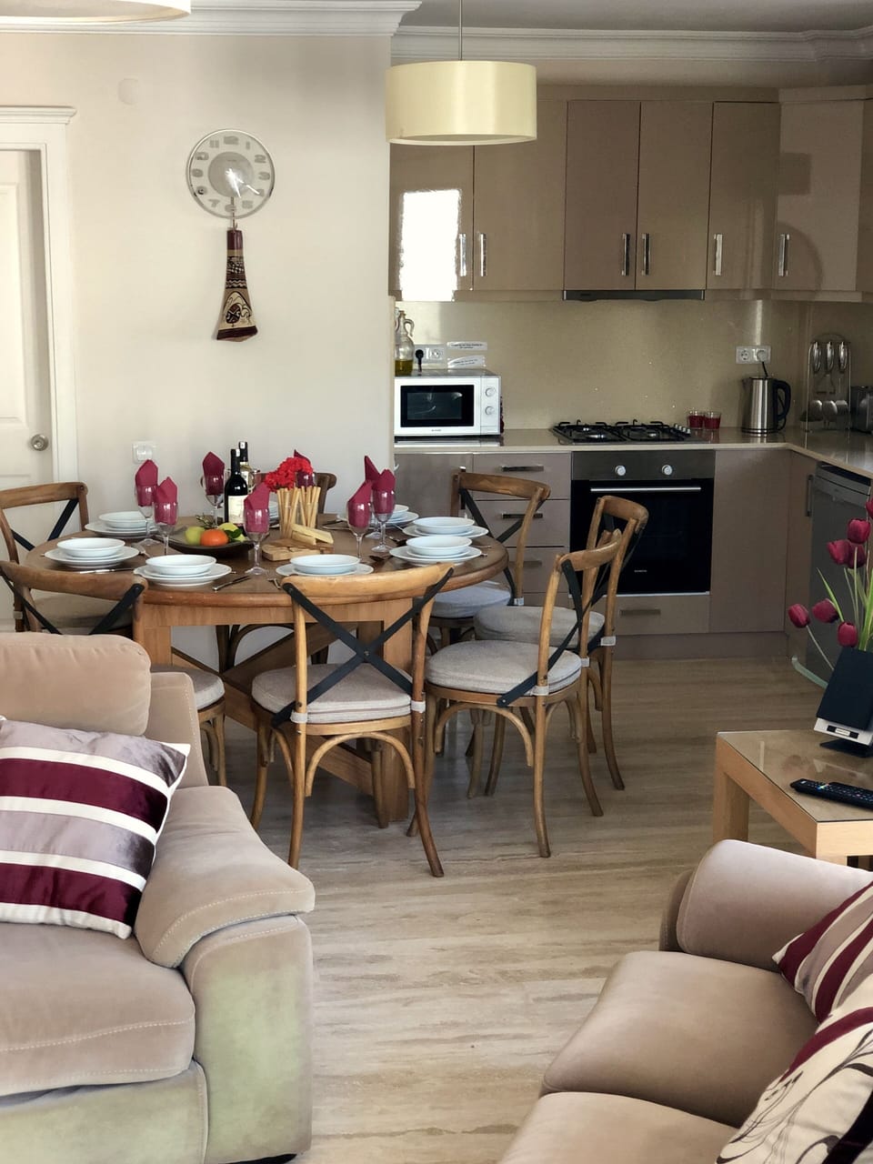 Lounge, Dining and Kitchen