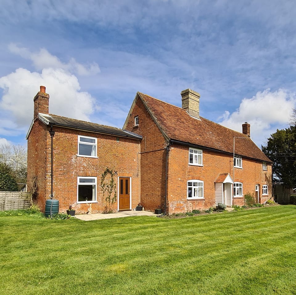 front cottage + farmhouse view