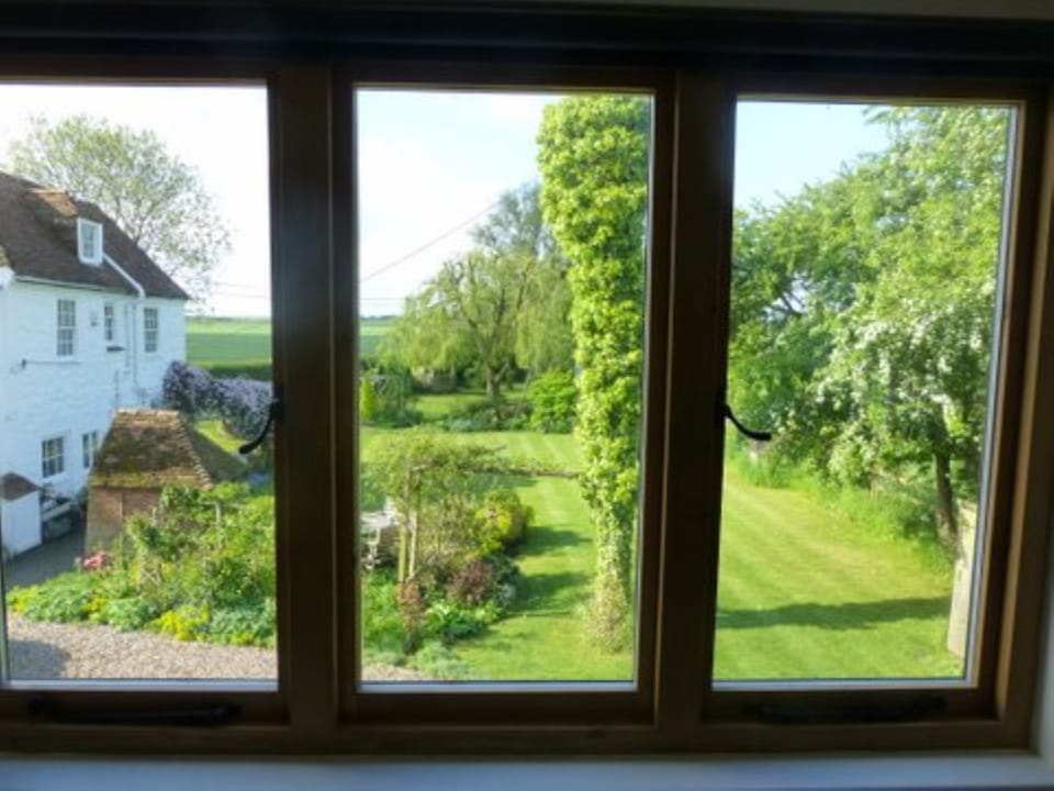 View of garden from The Shed