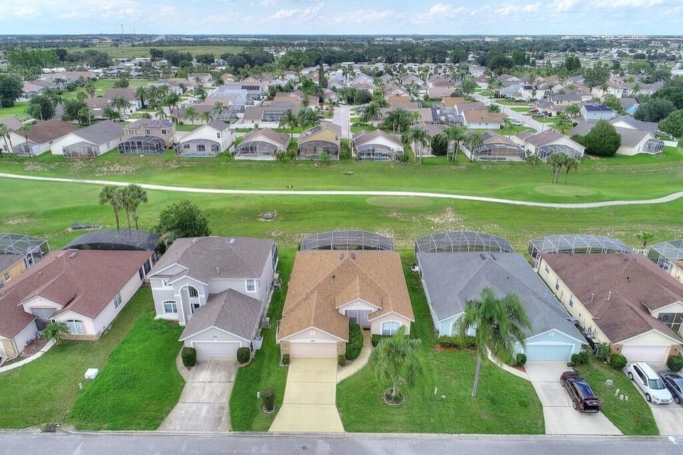 Aerial view of property.