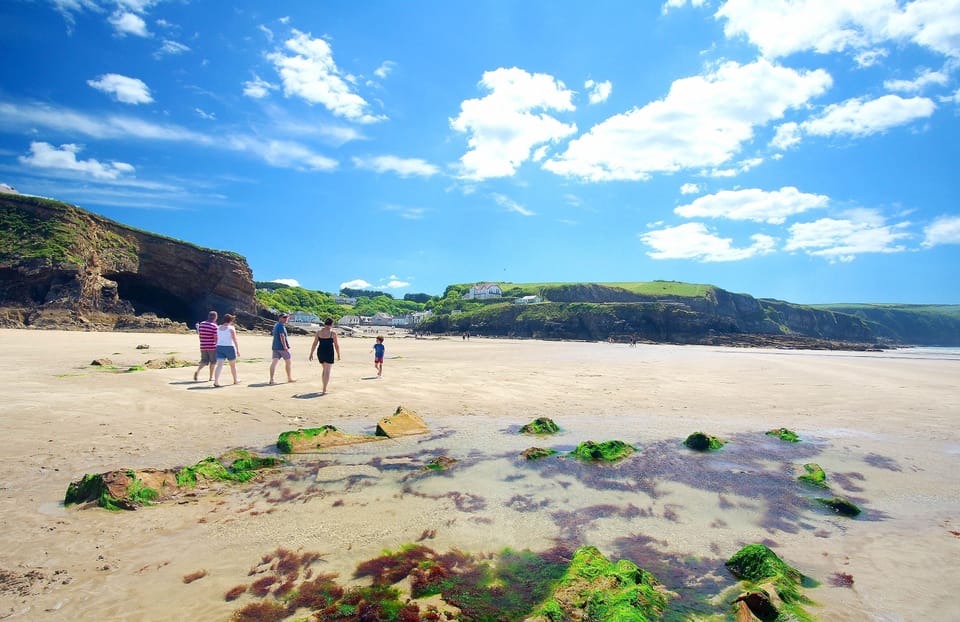 Low tide between Little Haven and Broad Haven.