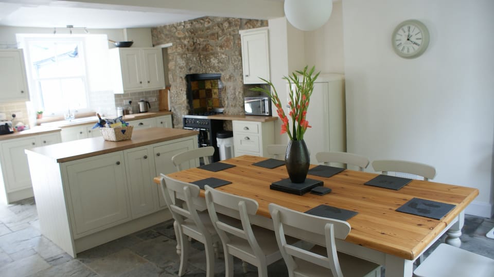 Kitchen and family room