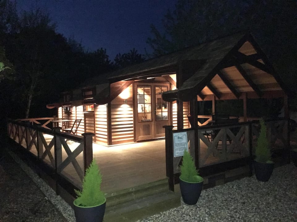 Lodge at night