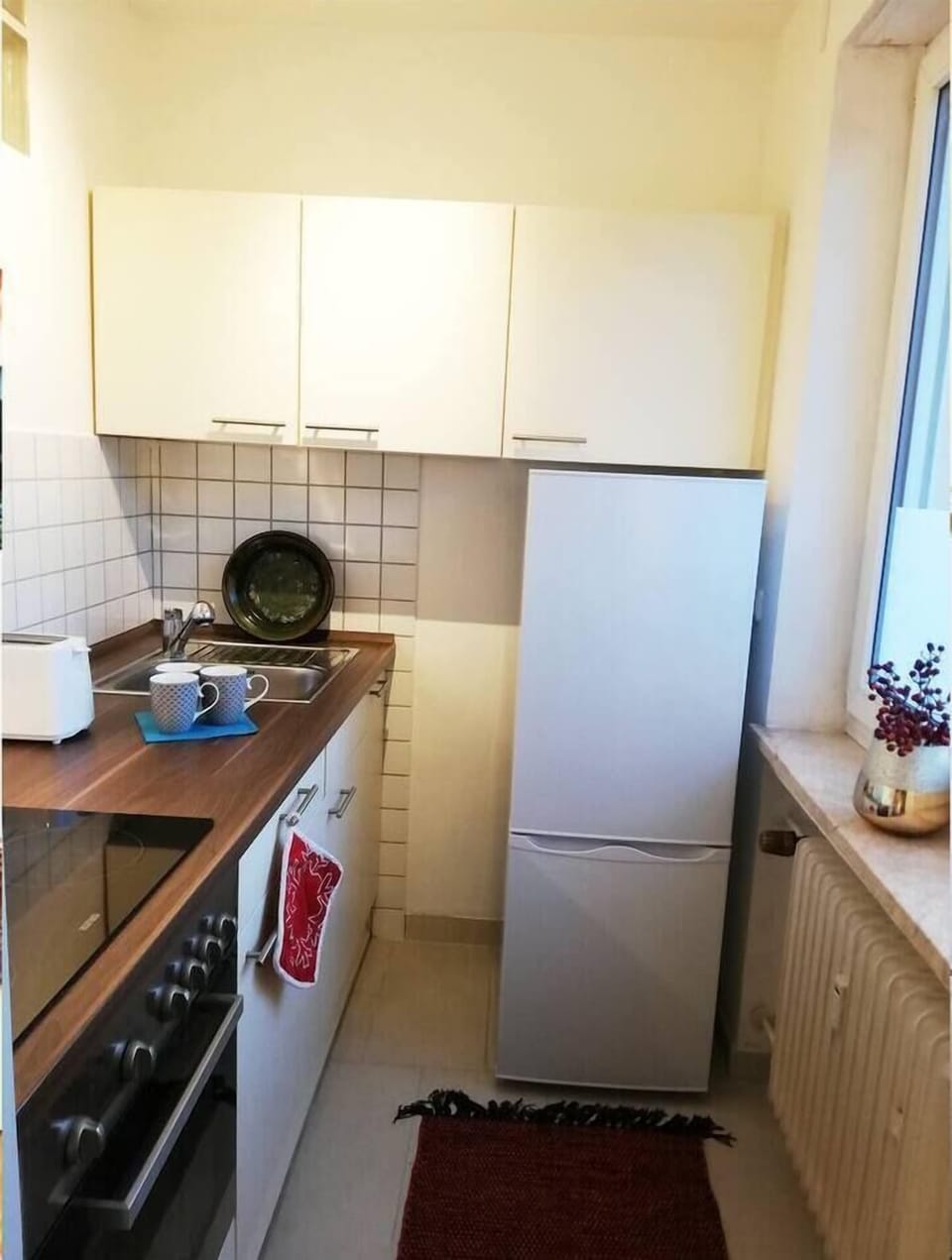 Der große Kühlschrank mit Gefriertruhe