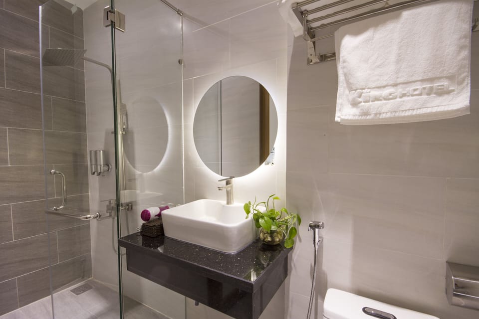 Free toiletries, hair dryer, slippers, bidet