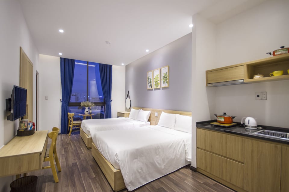 Standard Studio, 2 Double Beds, Non Smoking, City View | View from room