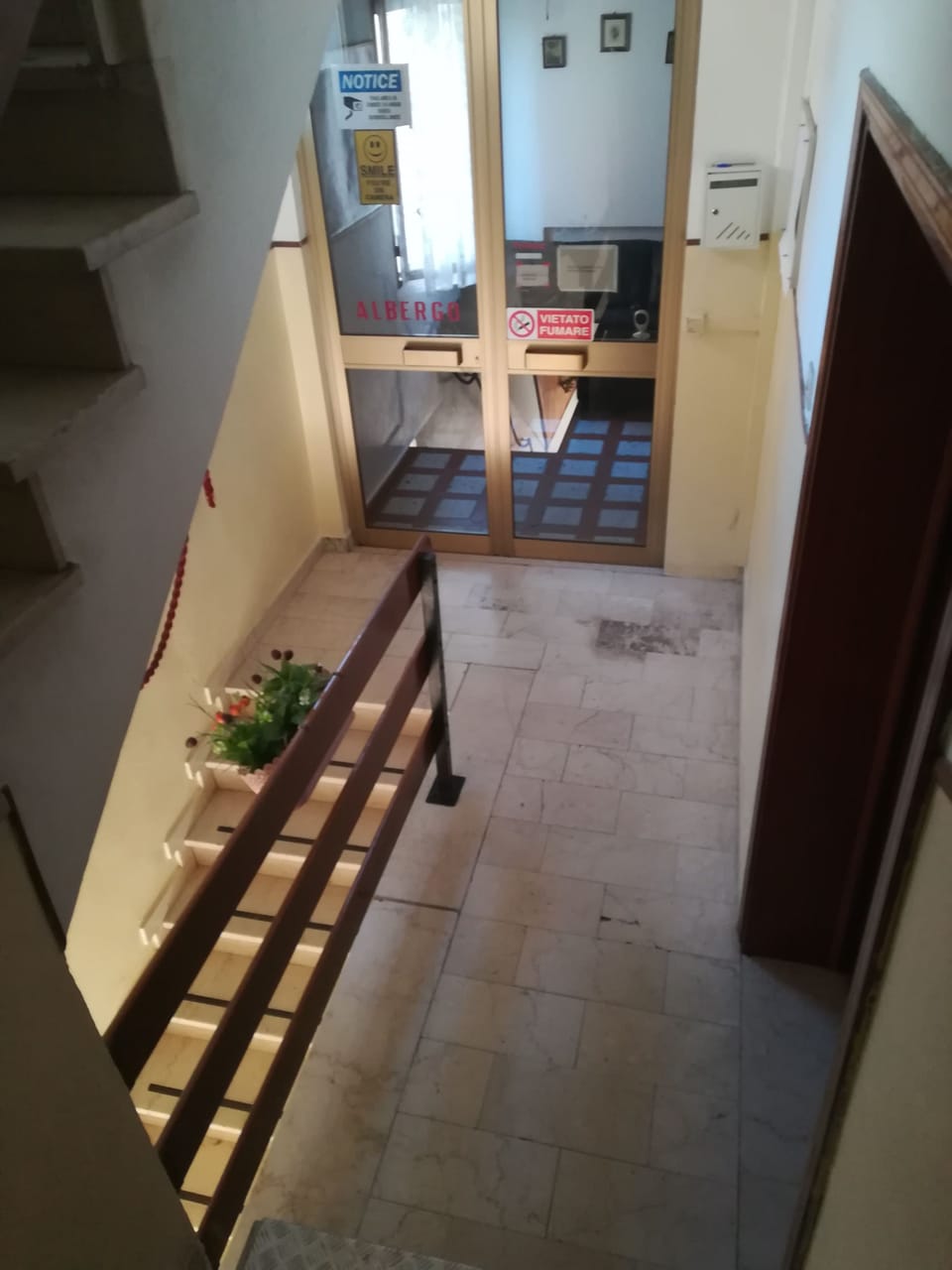 Interior entrance