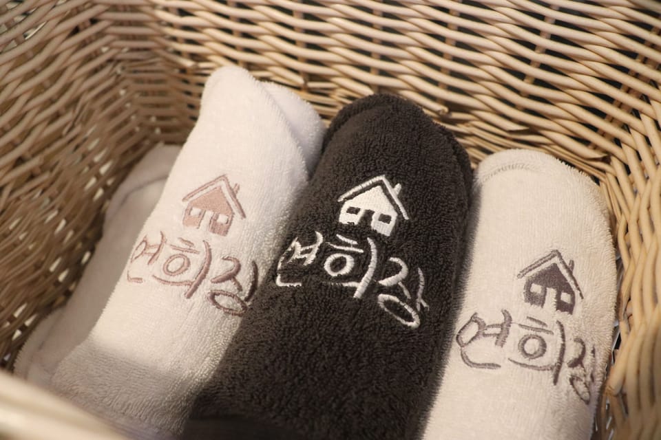 Shower, free toiletries, hair dryer, slippers