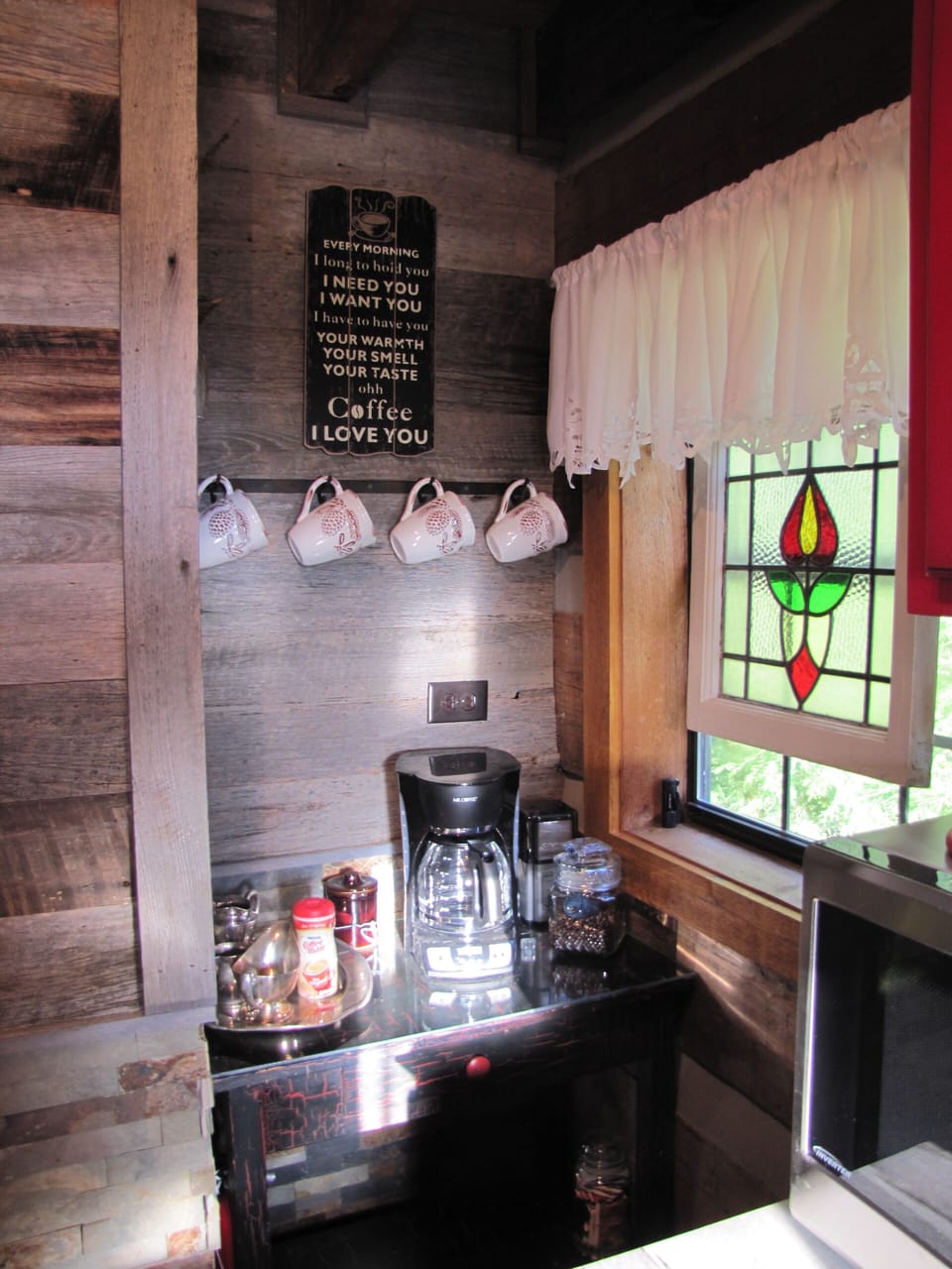 Coffee bar.