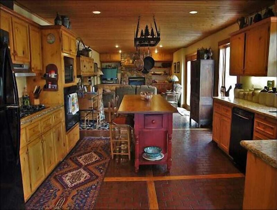 Opposite View of the Kitchen shows the large size of the space