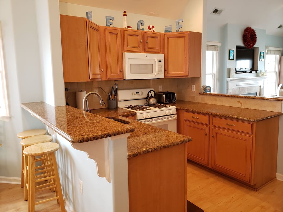 Kitchen (prior to new television)