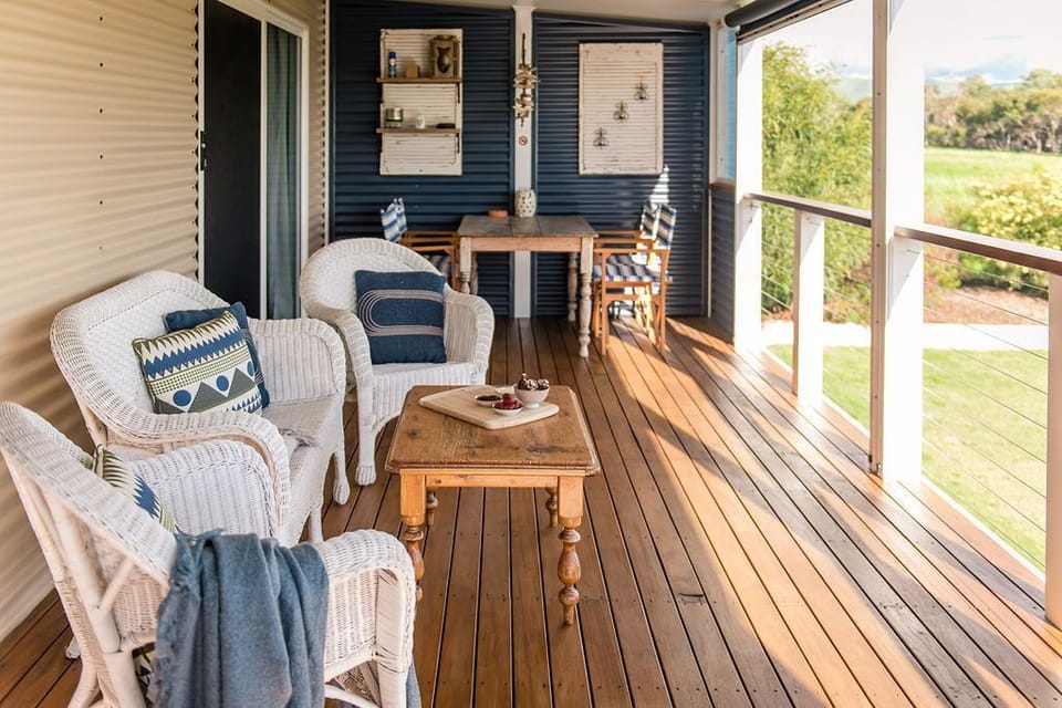 ocean side deck to relax and watch the sunset 