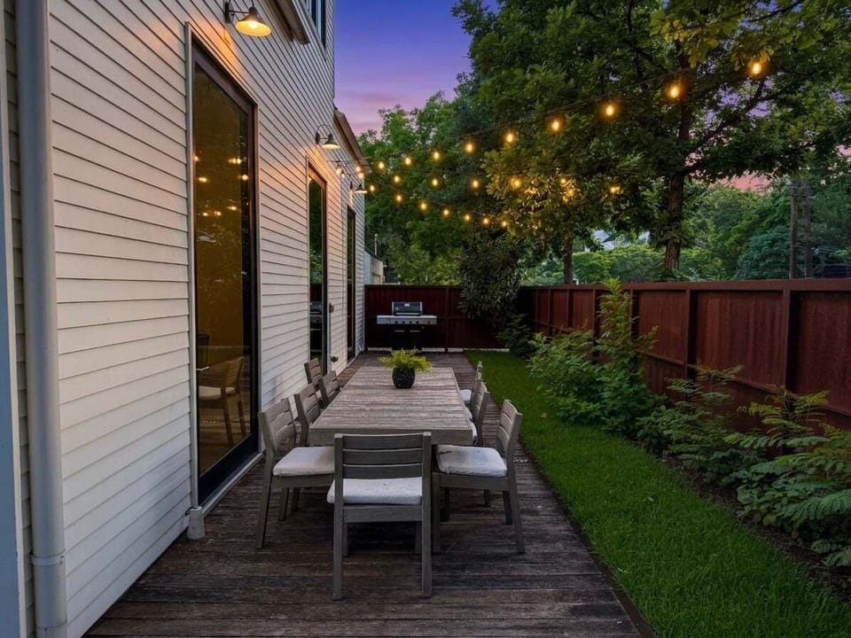 Outdoor Space with Natural Gas Grill + Outdoor Dining Table