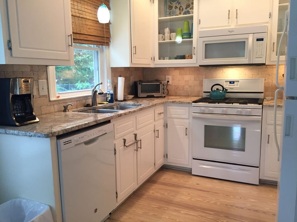 Updated, quiet dishwasher.  Open to dining area and family room.