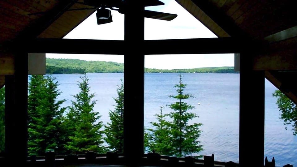 Bedroom #1 - Lake View from Master Suite Bed.