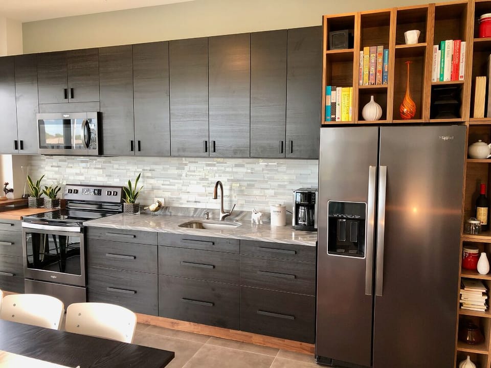 Full kitchen plus dining area