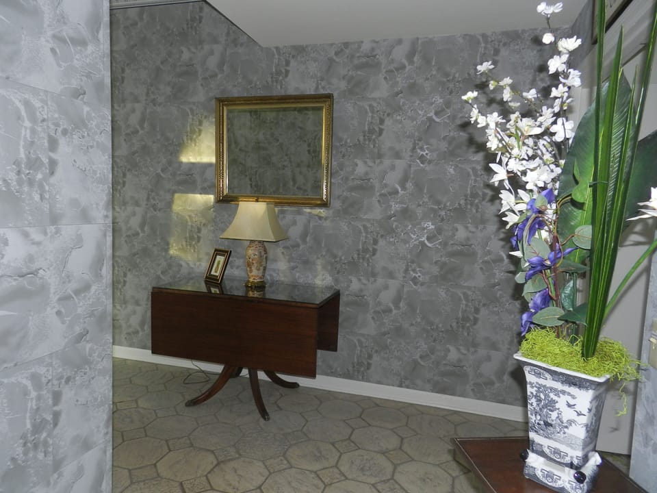 Our entry area, leading in three directions