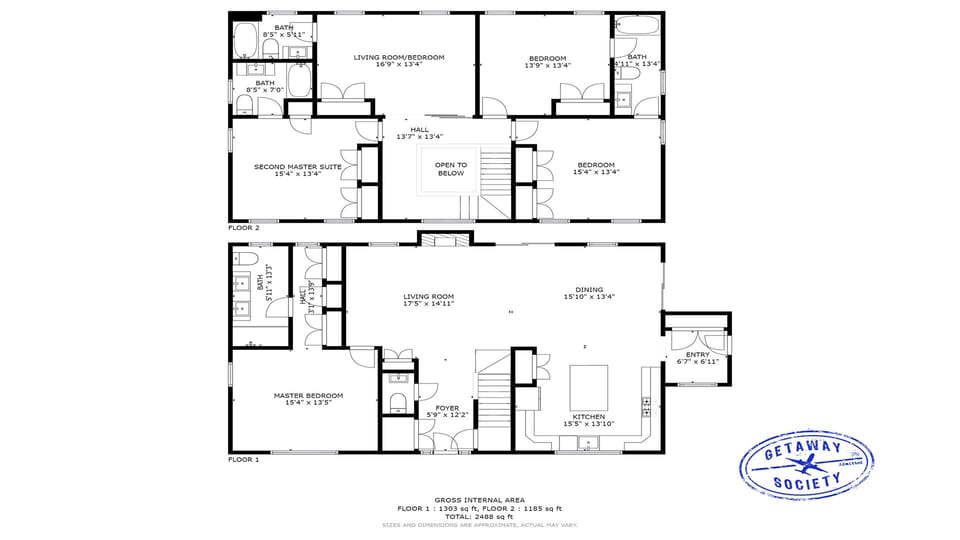 Visualize your stay with this floorplan