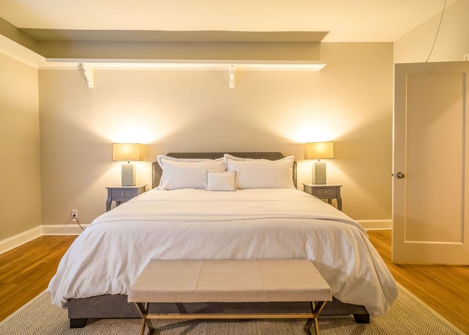 Master Bedroom with a King bed and Ensuite bathroom