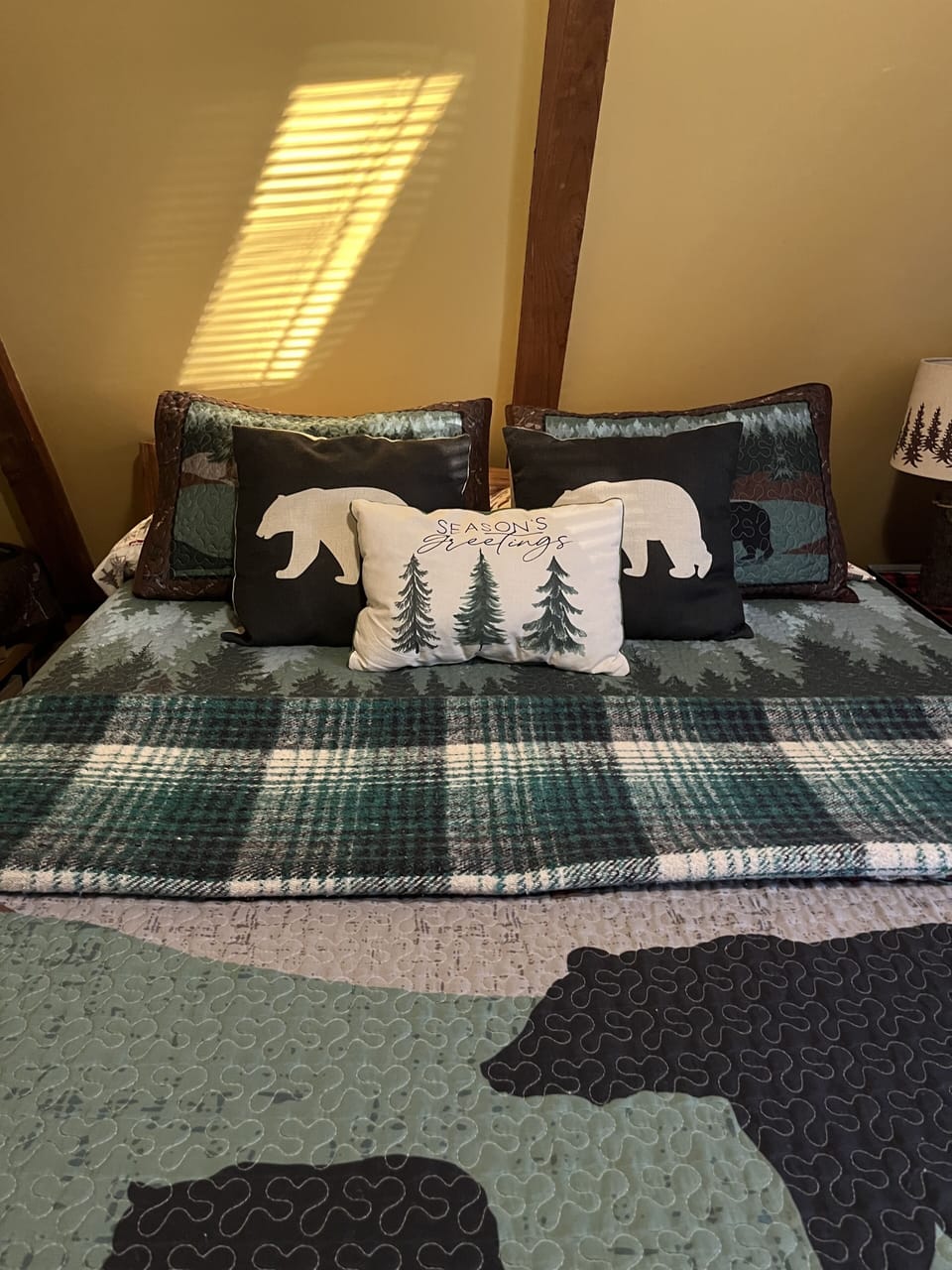 The Bear 🐻 Room
It has a queen bed and a small built-in toddler bed.