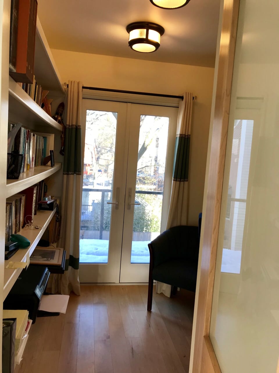 2nd Floor Office, leading to deck. (Out of view is desk to the right.)
